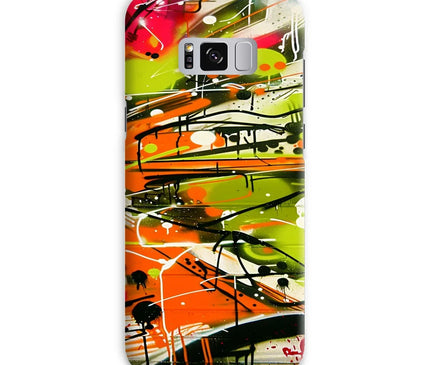 Neon Splatter Symphony: Urban Graffiti Art Snap Phone Case - D'Sare
