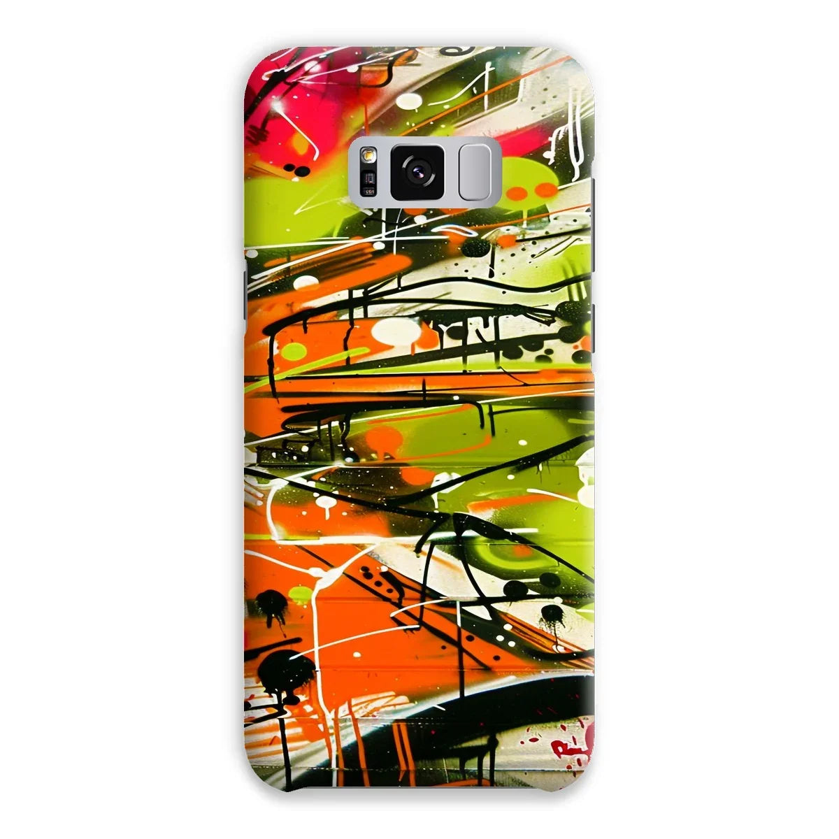 Neon Splatter Symphony: Urban Graffiti Art Snap Phone Case - D'Sare
