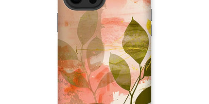 Peach Golden Leafy Escape Phone Case by Prodigi