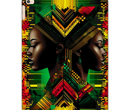 African Print Red Green Yellow Twin Energy  Tablet Cases - D'Sare