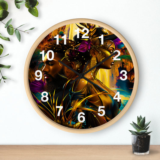 Wall Clock Eclectic Art - D'Sare