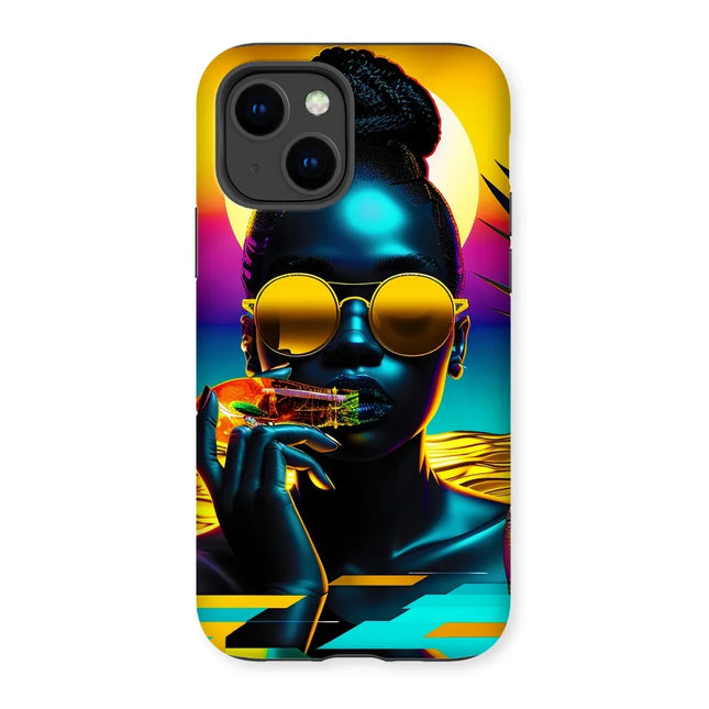 Tropical Sunset Dreams : Neon Vibes  Tough Phone Case - D'Sare