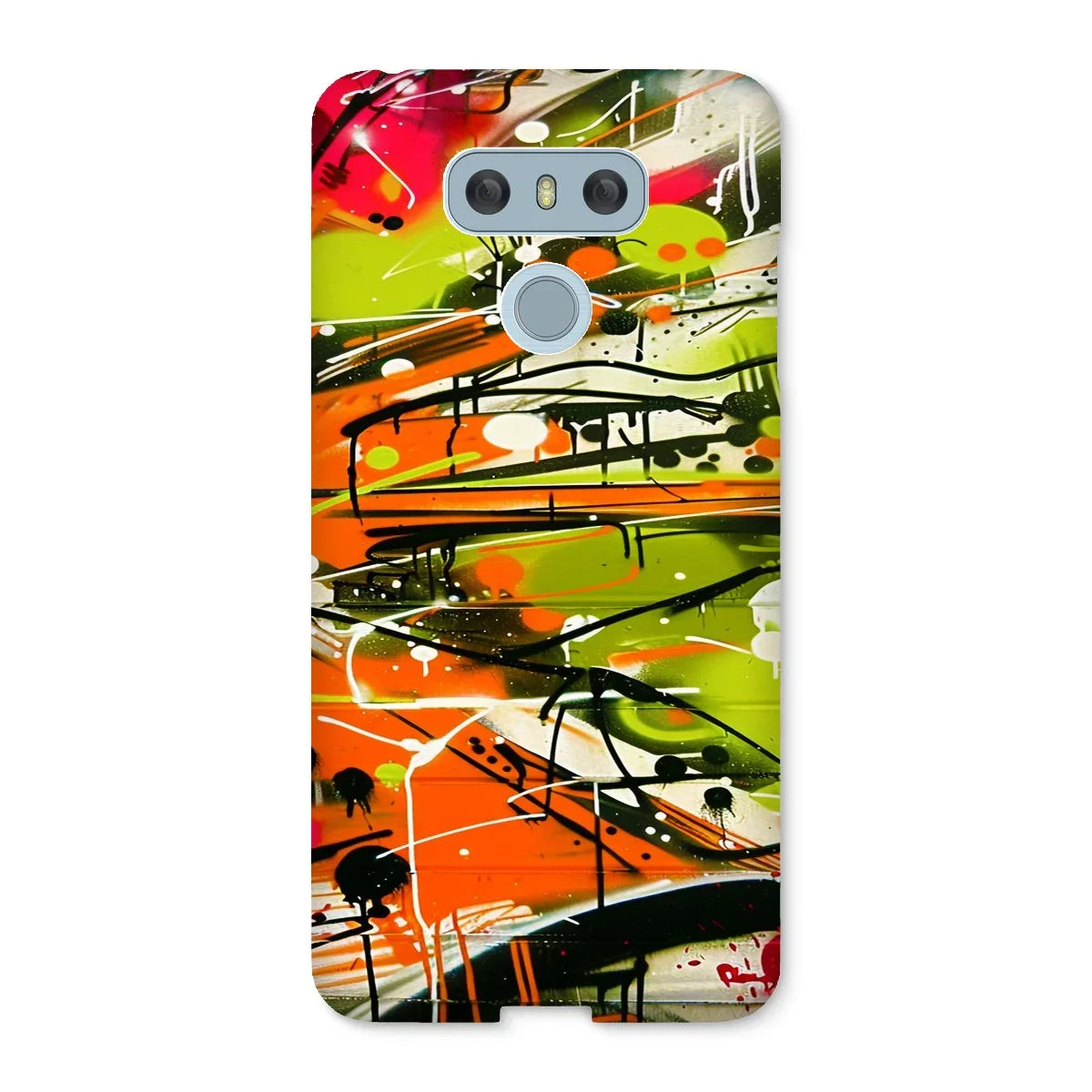Neon Splatter Symphony: Urban Graffiti Art Snap Phone Case - D'Sare