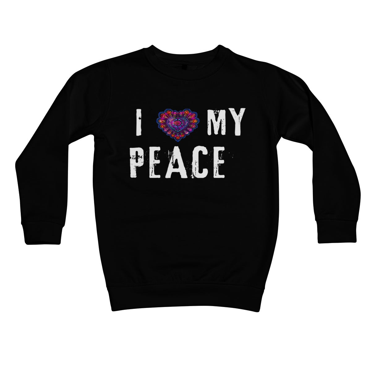 I Love My Peace Kids Sweatshirt