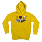 I Love My Peace Kids Hoodie - D'Sare