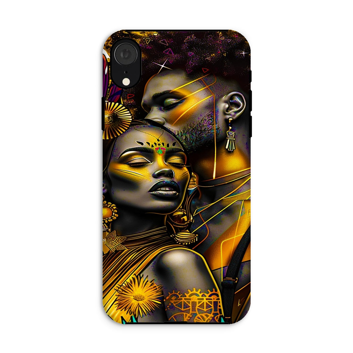 Golden Embrace Majestic Love Waterfall Tough Phone Case - D'Sare