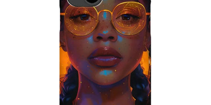 Solar Flare Radiant Soul Beautiful Black Girl Snap Phone Case by Prodigi