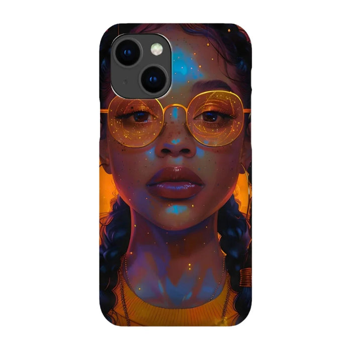 Solar Flare Radiant Soul  Beautiful Black Girl  Snap Phone Case