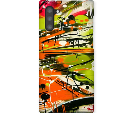 Neon Splatter Symphony: Urban Graffiti Art Snap Phone Case - D'Sare