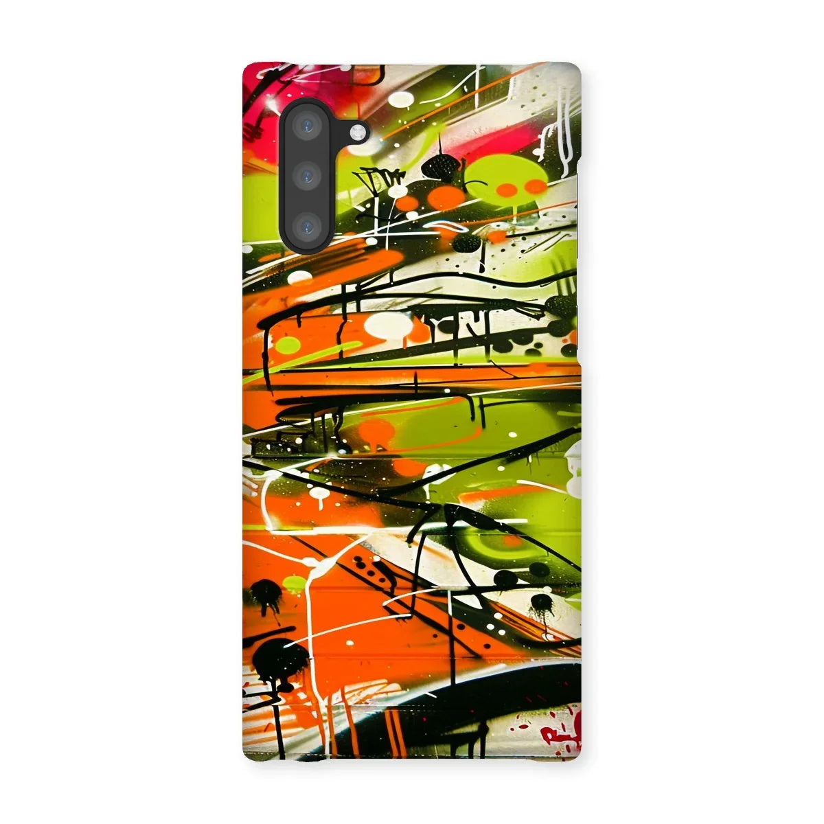 Neon Splatter Symphony: Urban Graffiti Art Snap Phone Case - D'Sare