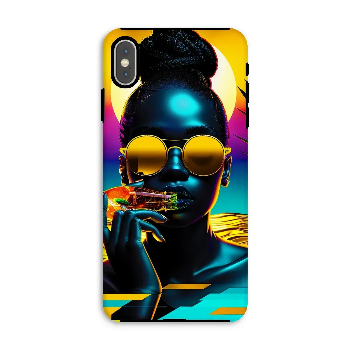 Tropical Sunset Dreams : Neon Vibes  Tough Phone Case - D'Sare