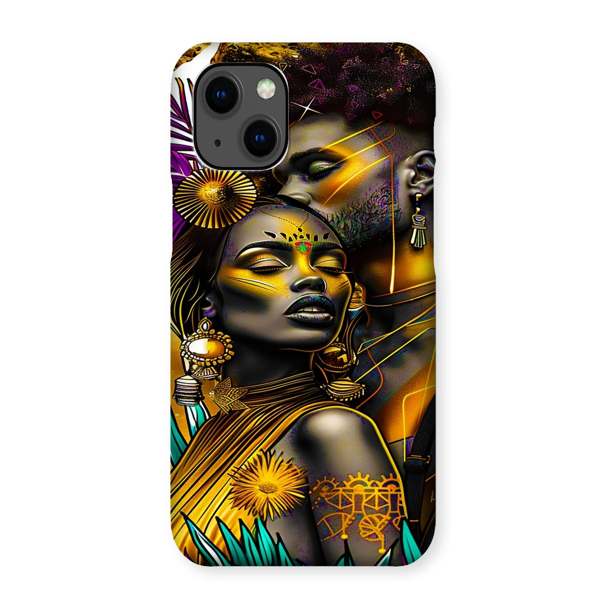 Golden Embrace Majestic Love Waterfall Snap Phone Case - D'Sare