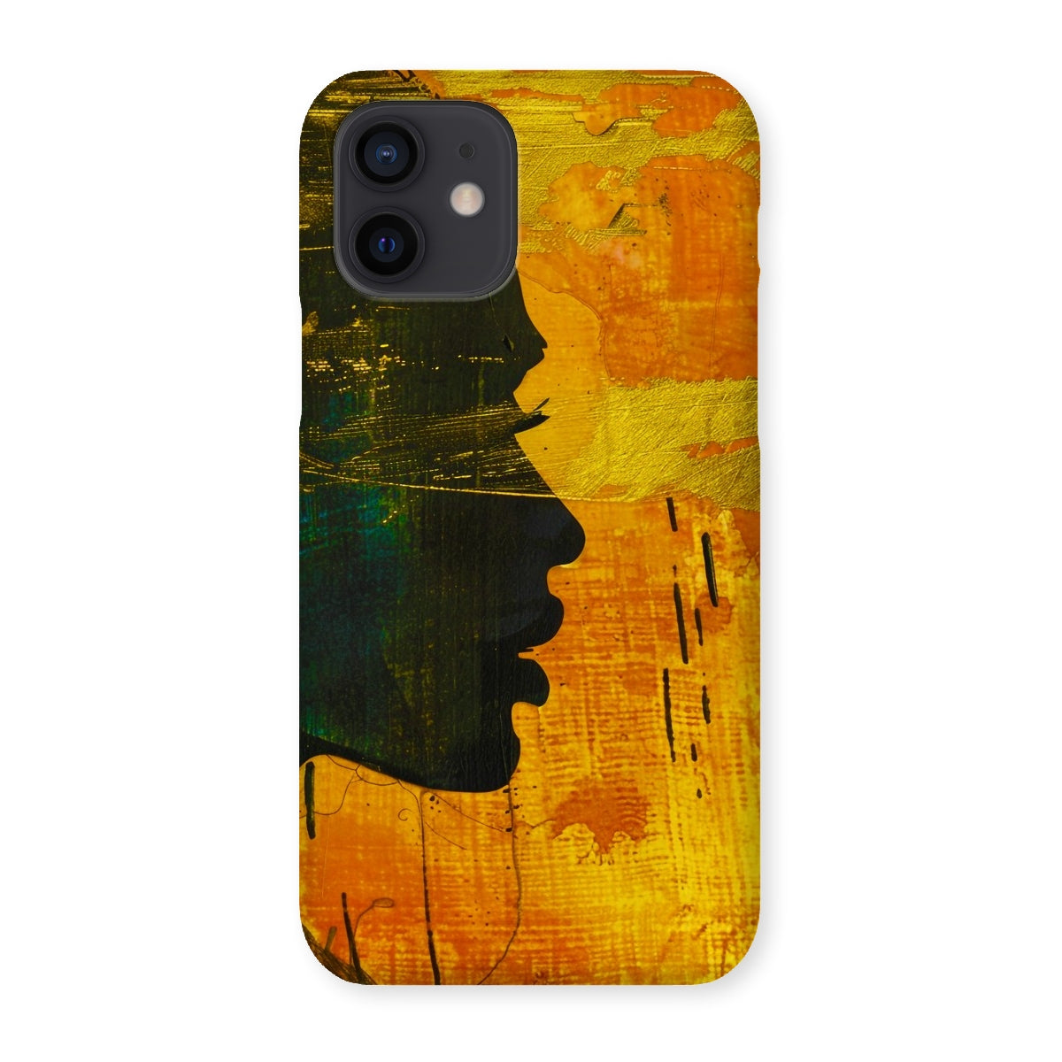 Golden Afrocentric Silhouette Snap Phone Case - D'Sare