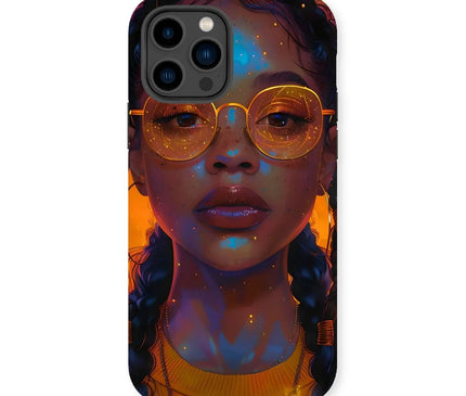 Solar Flare Radiant Soul  Beautiful Black Girl  Tough Phone Case - D'Sare