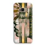 Echoes of Life: Afrocentric Meditation Peach and Gold Abstract Art Eclectic  Snap Phone Case