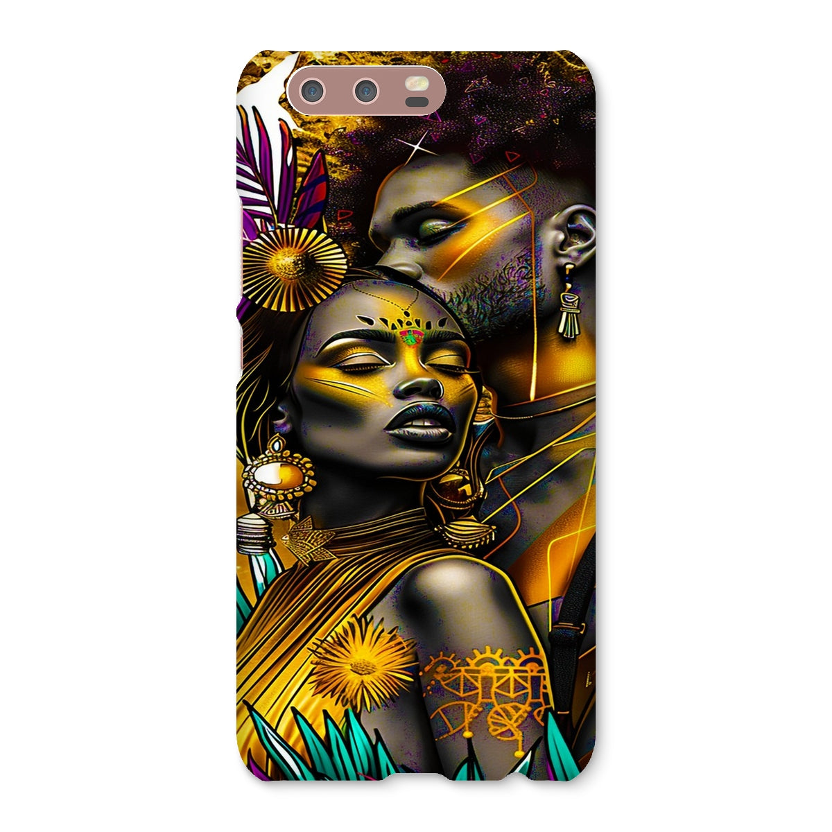 Golden Embrace Majestic Love Waterfall Snap Phone Case - D'Sare