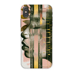 Echoes of Life: Afrocentric Meditation Peach and Gold Abstract Art Eclectic  Tough Phone Case