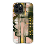 Echoes of Life: Afrocentric Meditation Peach and Gold Abstract Art Eclectic  Tough Phone Case