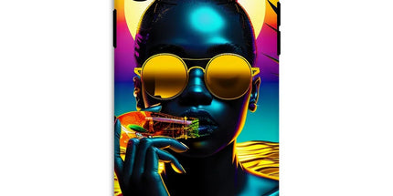 Tropical Sunset Dreams : Neon Vibes Tough Phone Case by Prodigi