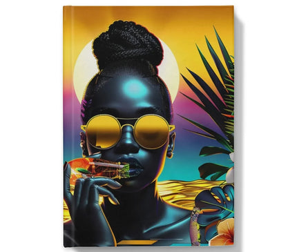 Tropical Sunset Dreams : Neon Vibes  Hardback Journal - D'Sare
