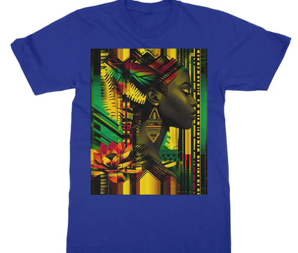 African Print Empress  Softstyle T-Shirt - D'Sare