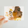 Golden Harmony Silhouette 06 Classic Postcard by Prodigi