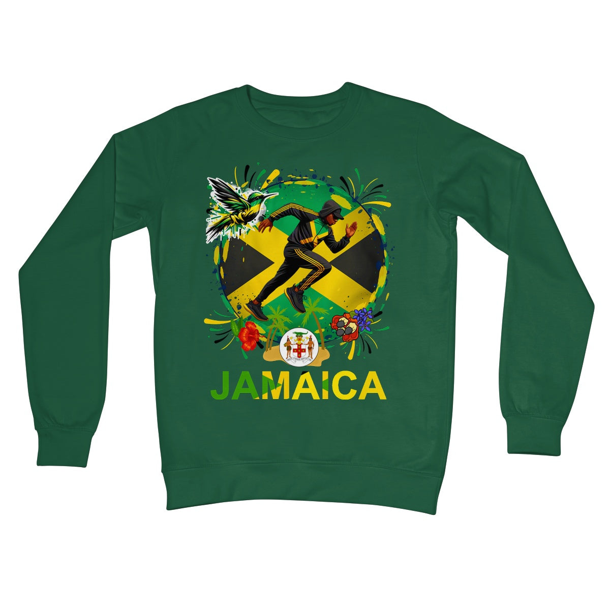 Jamaica Love Graffiti  Crew Neck Sweatshirt