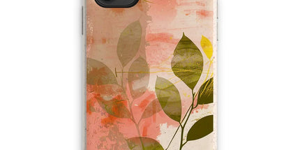 Peach Golden Leafy Escape Eco Phone Case by Prodigi