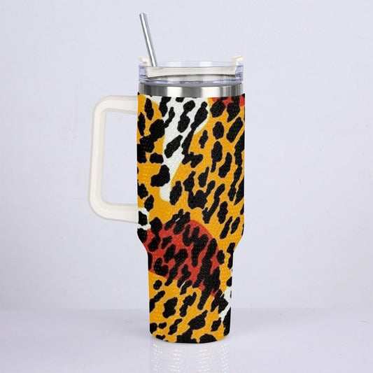 40oz Diamond Cup With Stainless Steel Straw