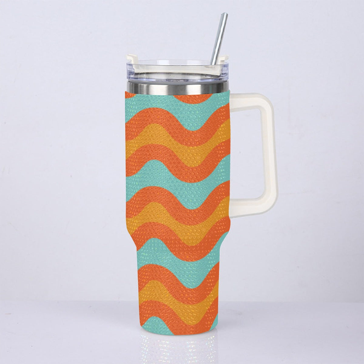40oz Diamond Cup With Stainless Steel Straw