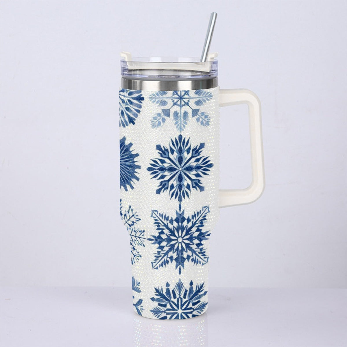 40oz Diamond Cup With Stainless Steel Straw