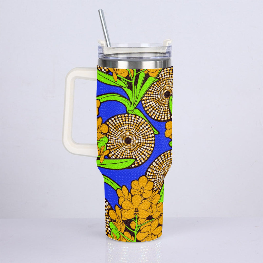 40oz Diamond Cup With Stainless Steel Straw