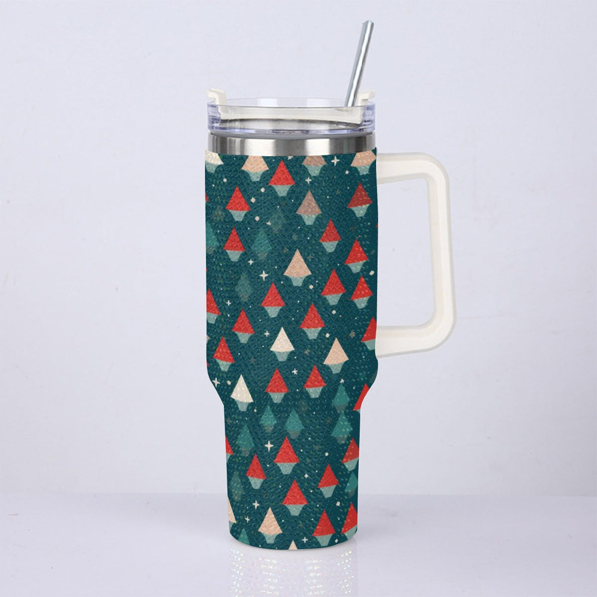 40oz Diamond Cup With Stainless Steel Straw