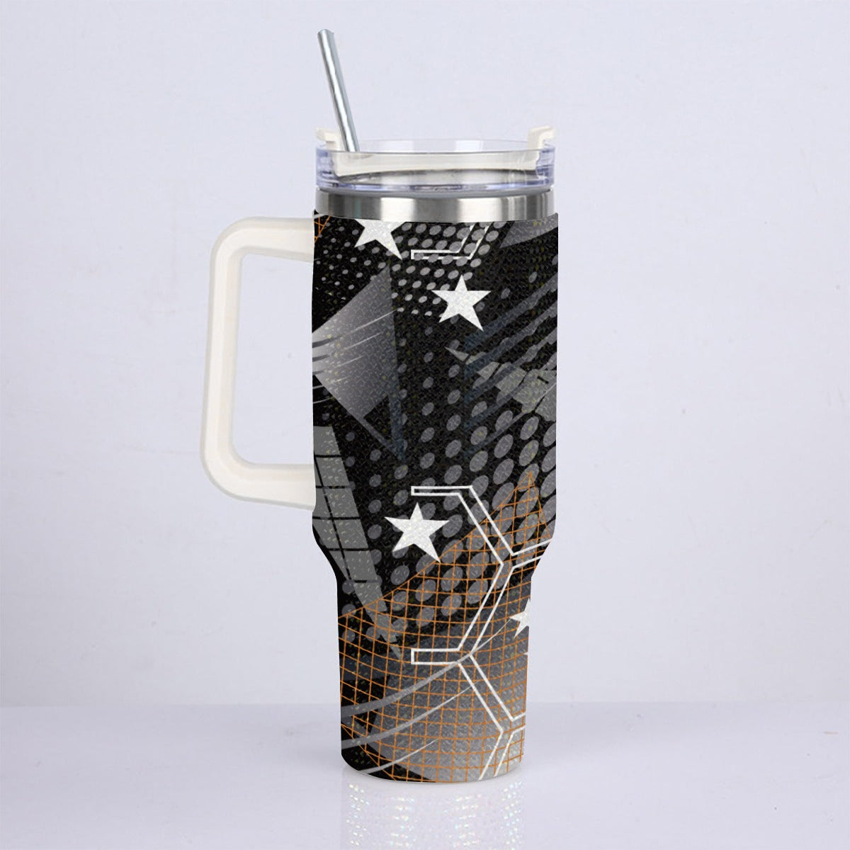40oz Diamond Cup With Stainless Steel Straw