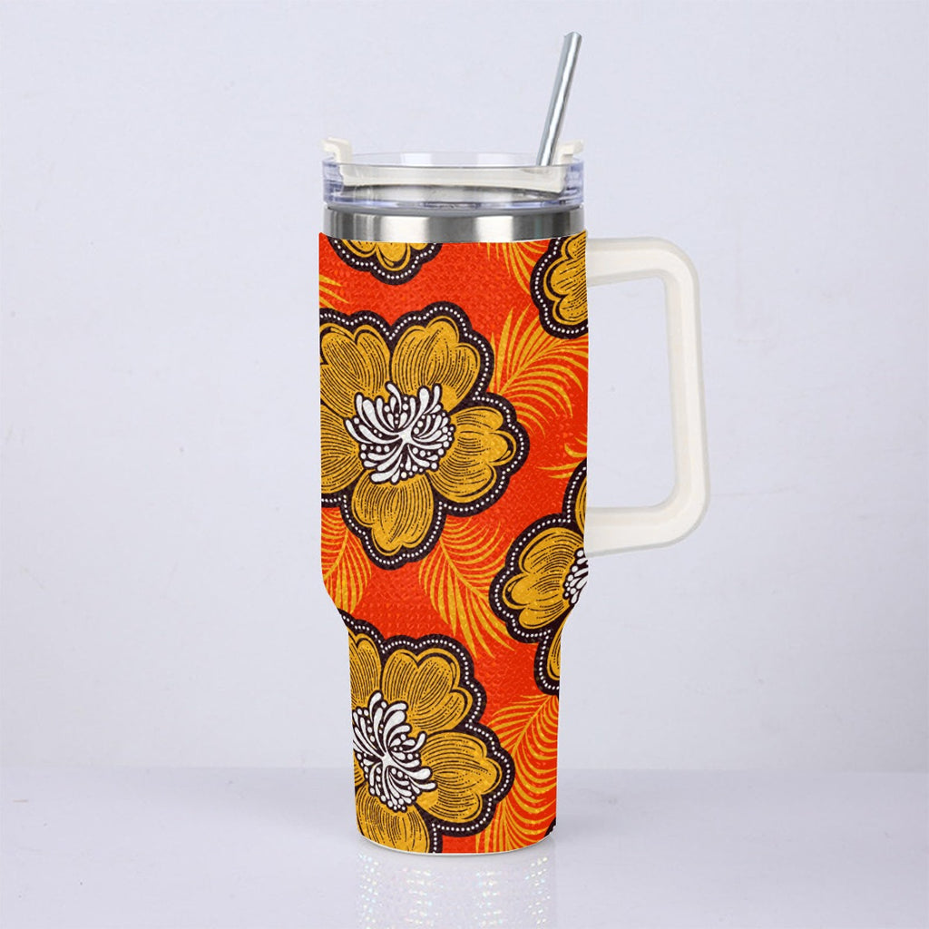 40oz Diamond Cup With Stainless Steel Straw