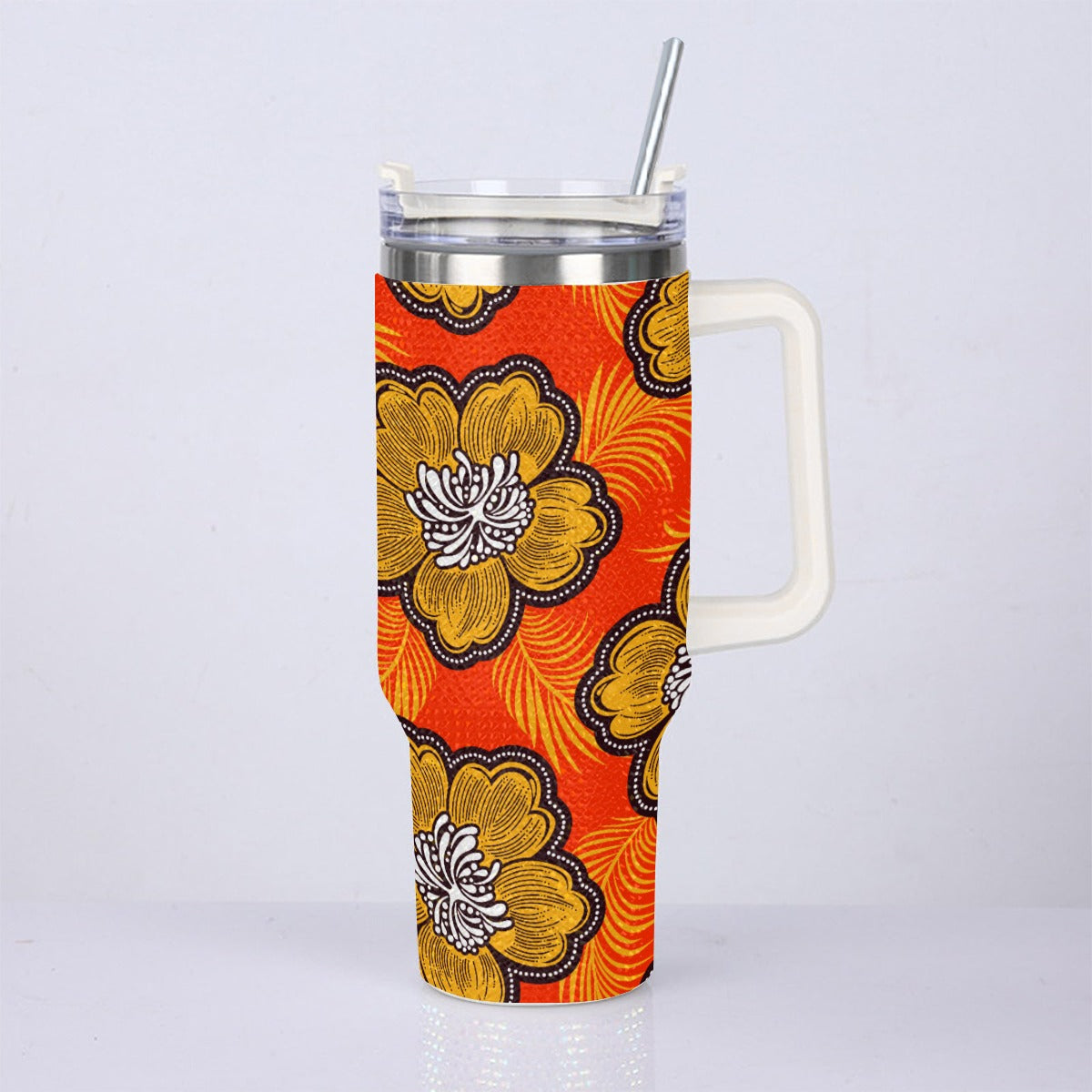 40oz Diamond Cup With Stainless Steel Straw