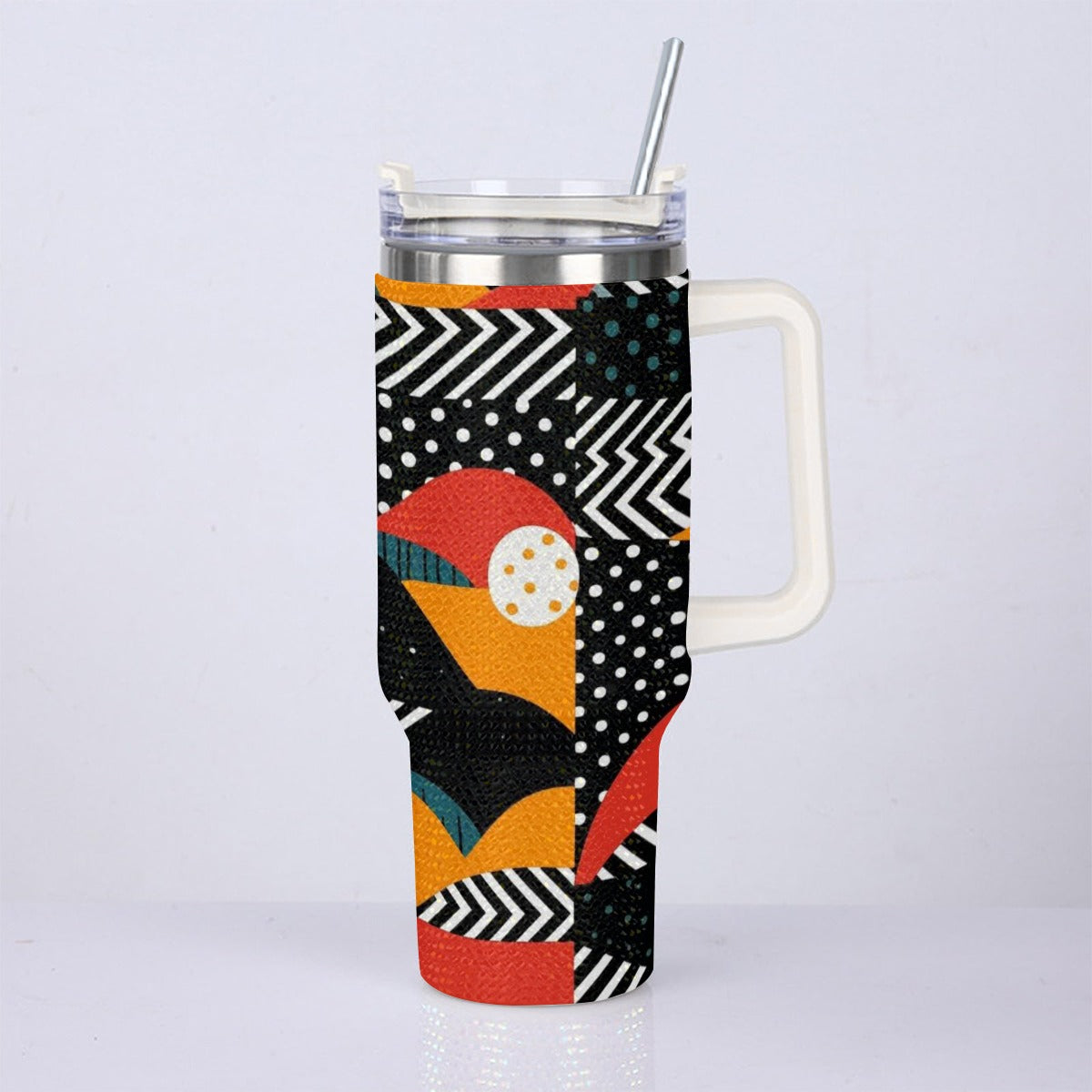 40oz Diamond Cup With Stainless Steel Straw