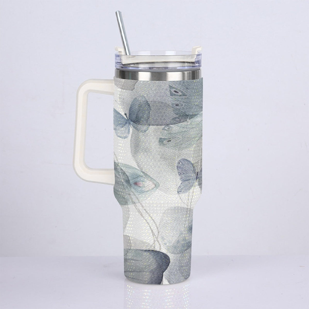 40oz Diamond Cup With Stainless Steel Straw