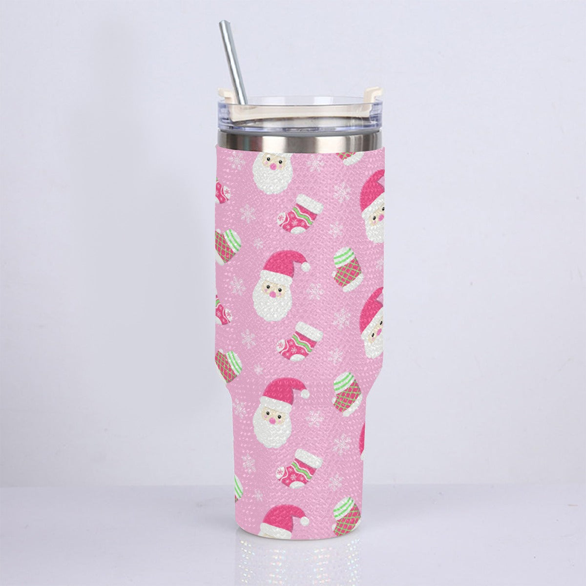 40oz Diamond Cup With Stainless Steel Straw