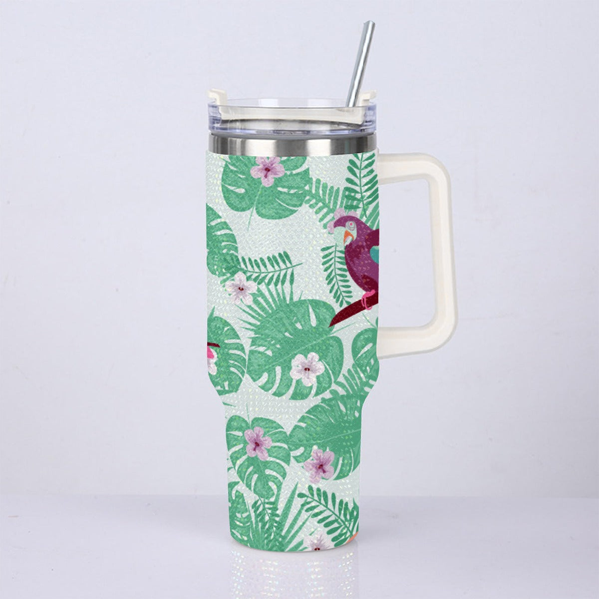 40oz Diamond Cup With Stainless Steel Straw