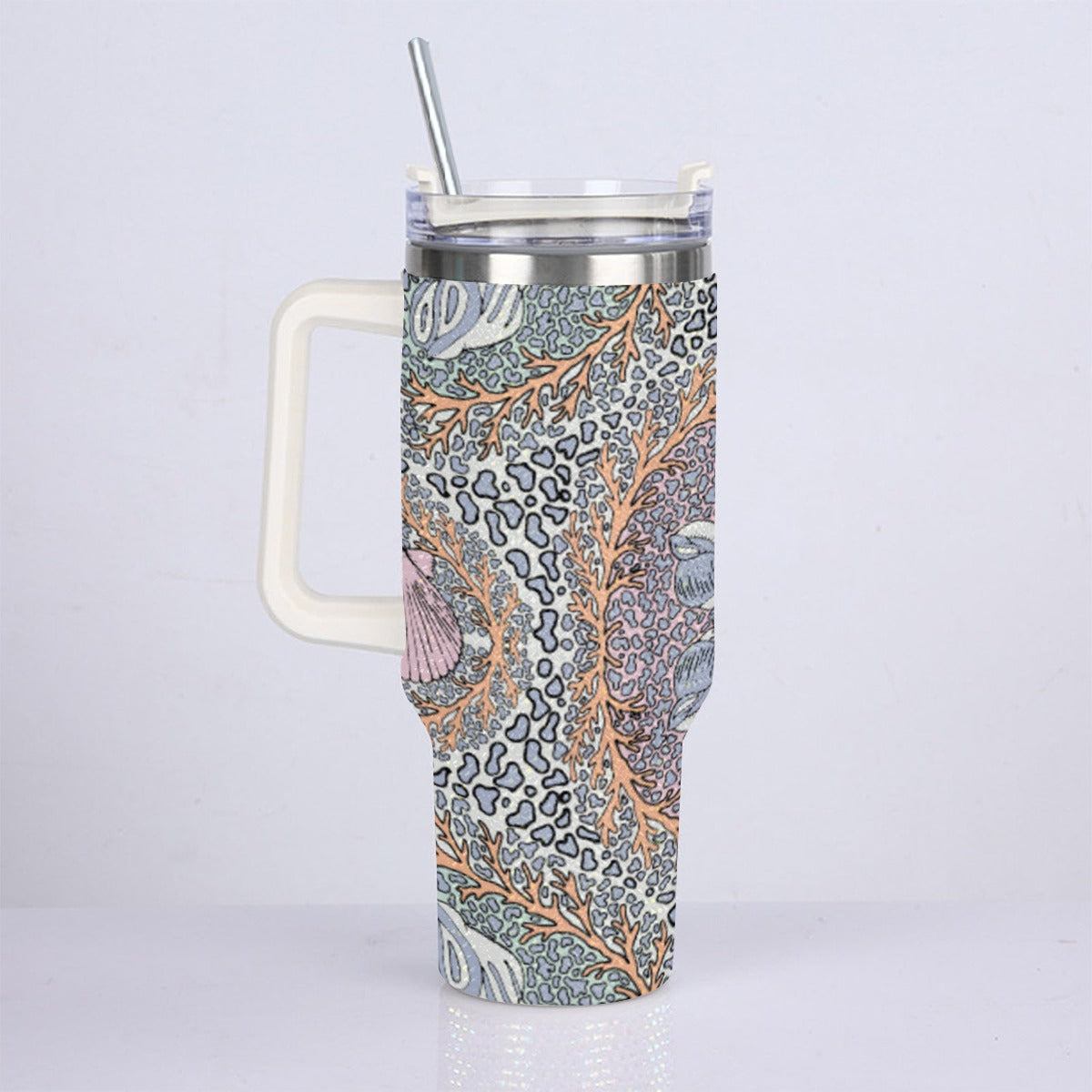40oz Diamond Cup With Stainless Steel Straw