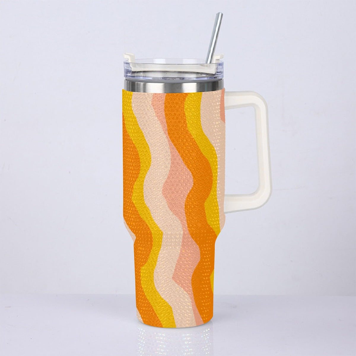 40oz Diamond Cup With Stainless Steel Straw