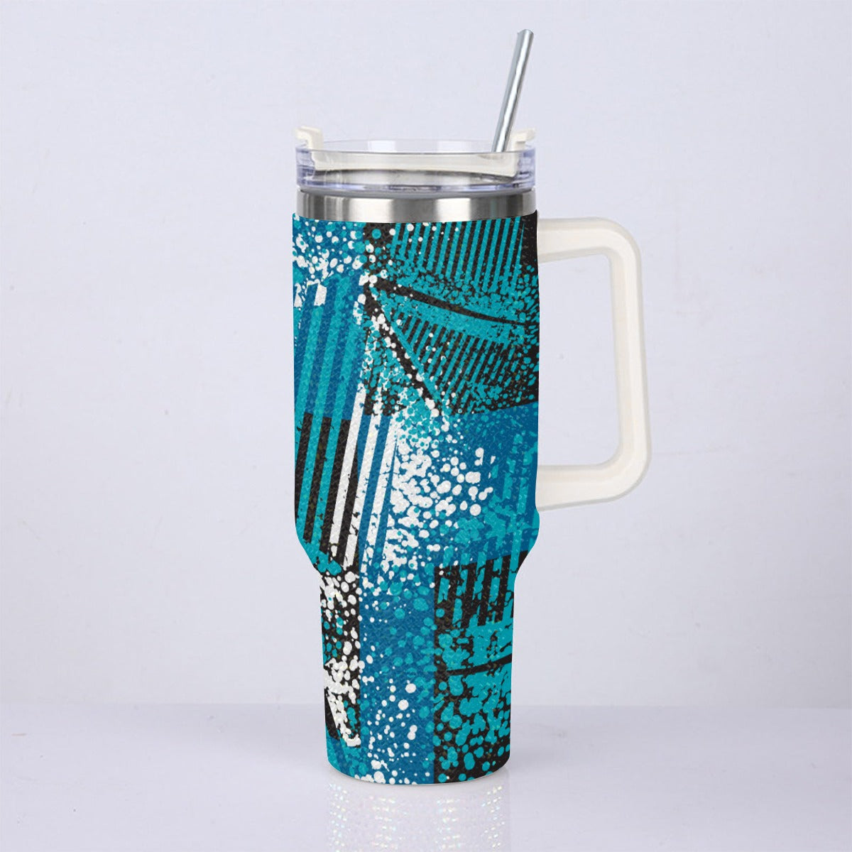 40oz Diamond Cup With Stainless Steel Straw
