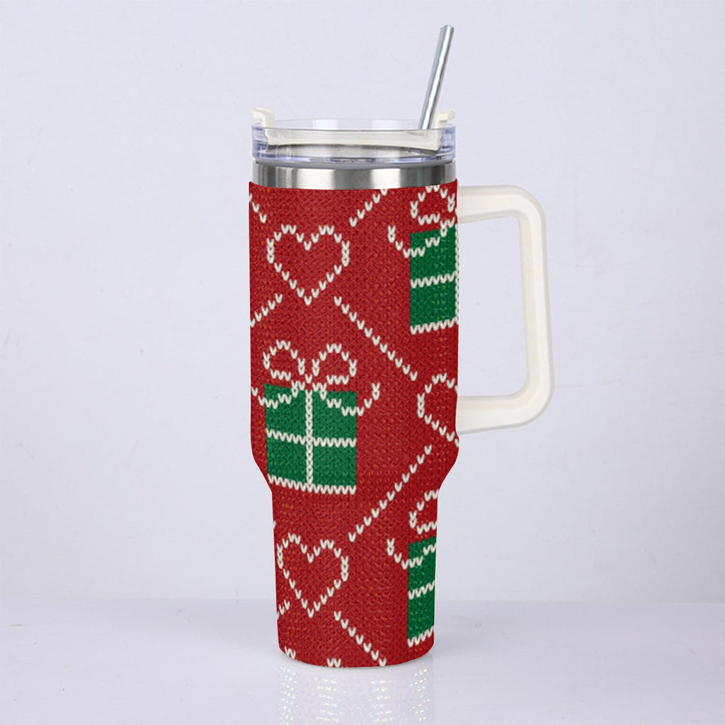 40oz Diamond Cup With Stainless Steel Straw