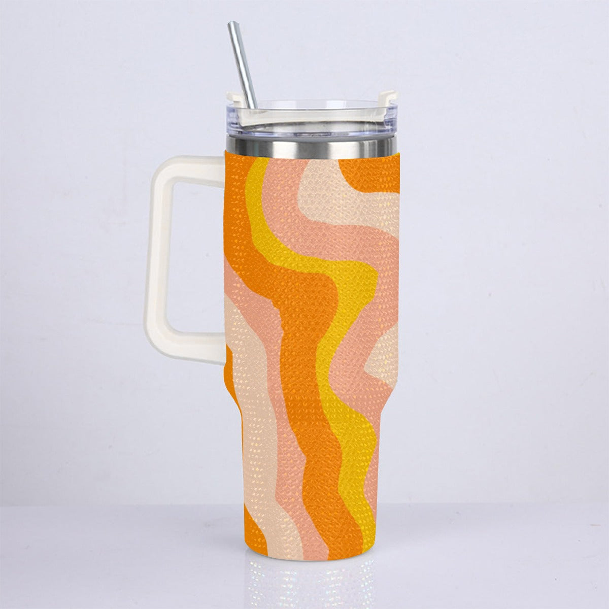40oz Diamond Cup With Stainless Steel Straw