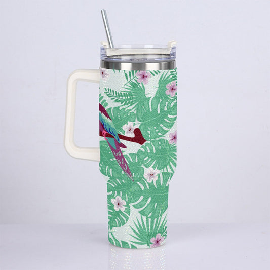 40oz Diamond Cup With Stainless Steel Straw