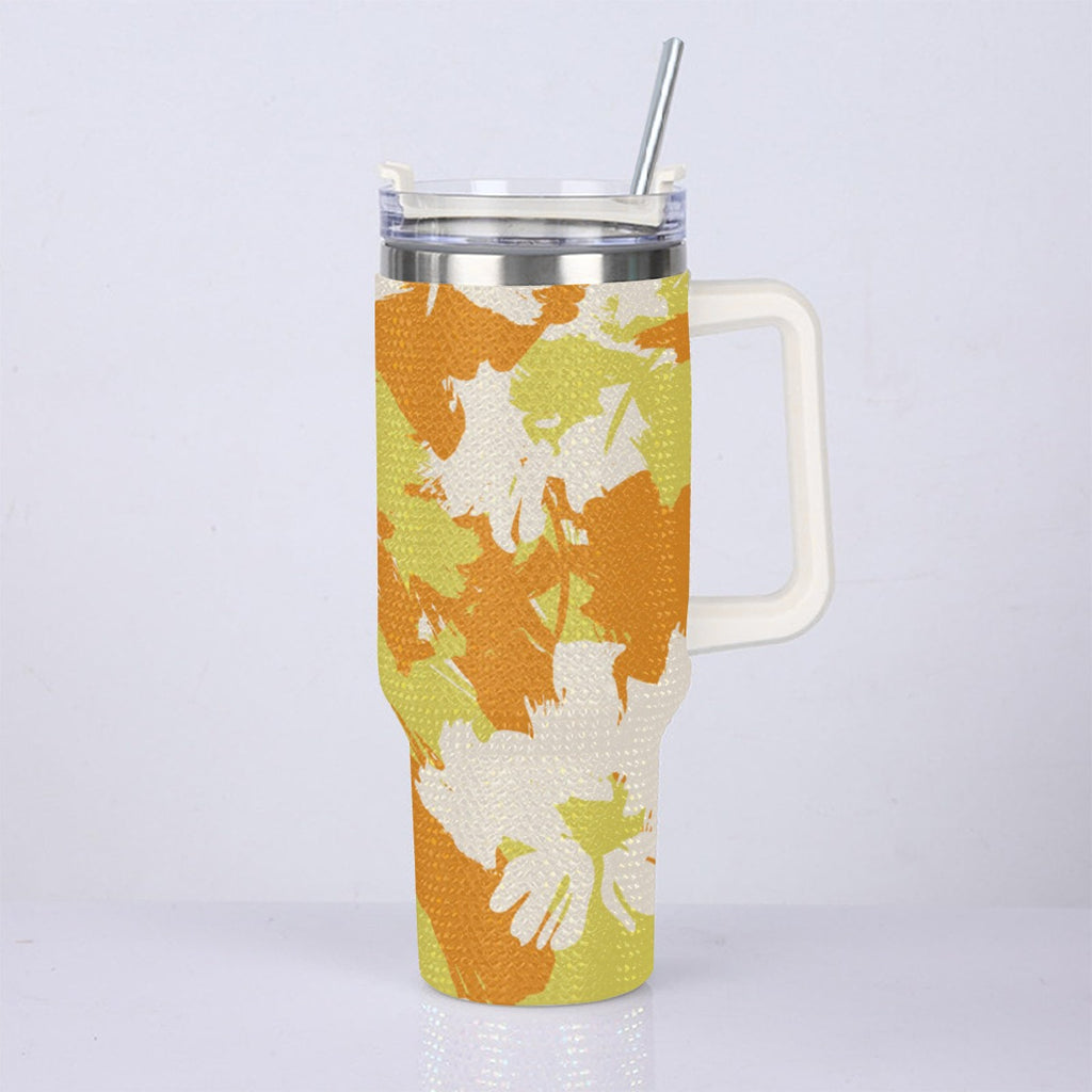 40oz Diamond Cup With Stainless Steel Straw