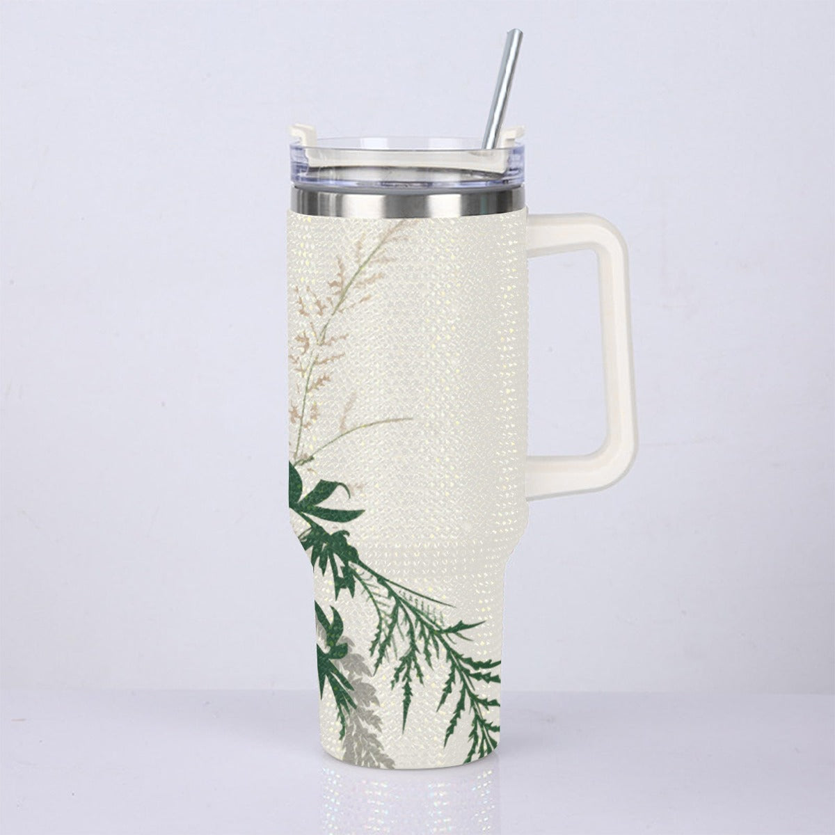 40oz Diamond Cup With Stainless Steel Straw