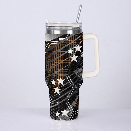 40oz Diamond Cup With Stainless Steel Straw