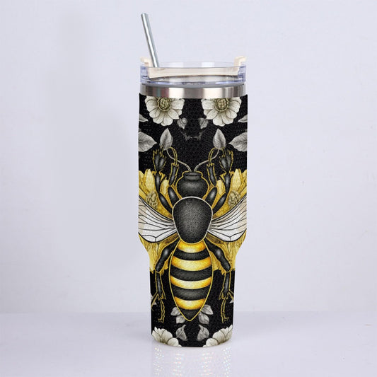 40oz Diamond Cup With Stainless Steel Straw